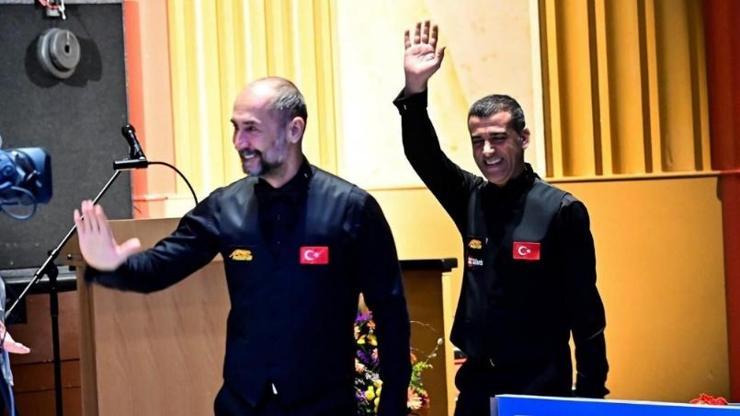 Semih Saygıner ve Tayfun Taşdemirin temsil ettiği A Milli Takım şampiyon oldu