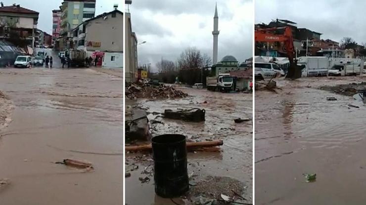 Sel Malatya’yı da vurdu Çadır kent su altında kaldı