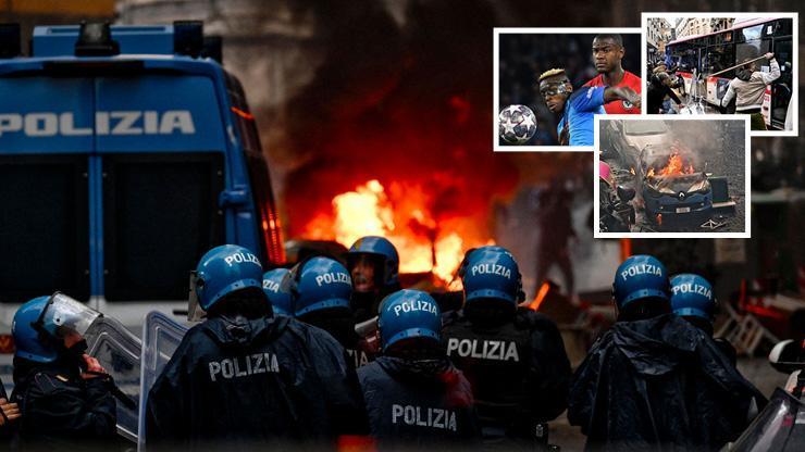 Napoli-Frankfurt maçı öncesi çıkan olaylarda 7 kişi tutuklandı
