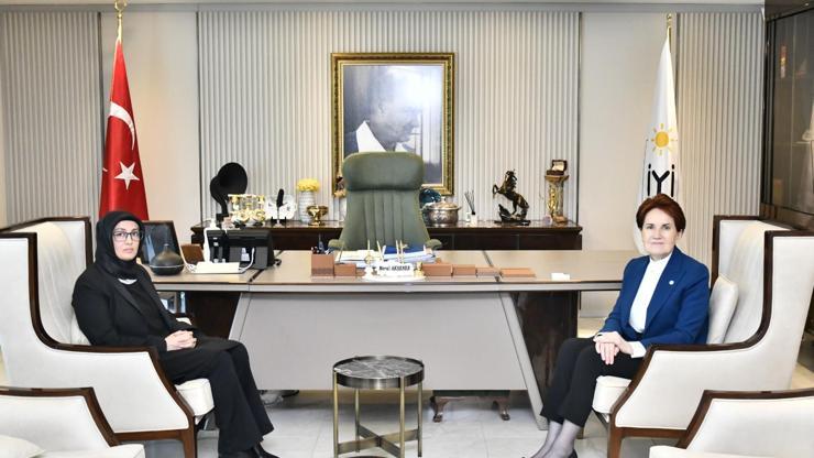 Akşener, Sinan Ateş'in eşi ile görüştü Akşener, Sinan Ateş'in eşi ile görüştü