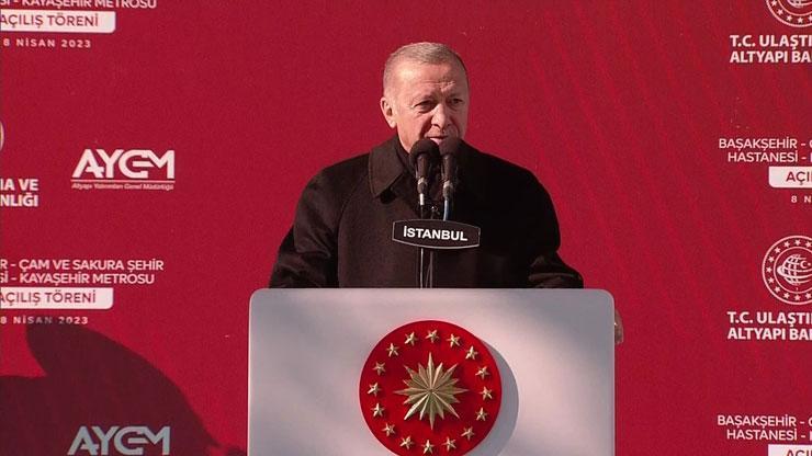 Son dakika... Başakşehir - Kayaşehir metro hattı açıldı Cumhurbaşkanı Erdoğan: İstanbulu birilerinin ihtiraslarına kurban edemeyiz
