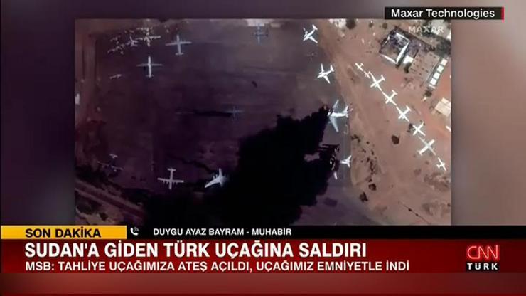 Son dakika... Sudana giden Türk uçağına saldırı