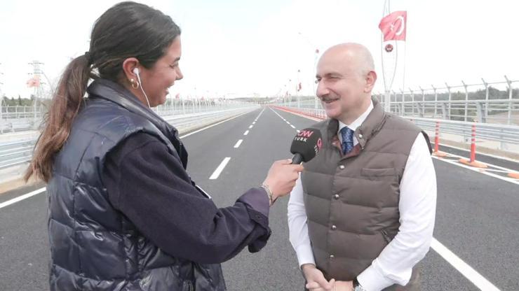 SON DAKİKA: Türkiyenin en uzun 4. köprüsü bugün açılıyor... Bakan Karaismailoğlu CNN TÜRKe konuştu