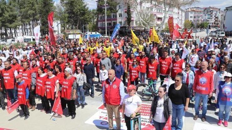 Burdur'da 1 Mayıs kutlaması
