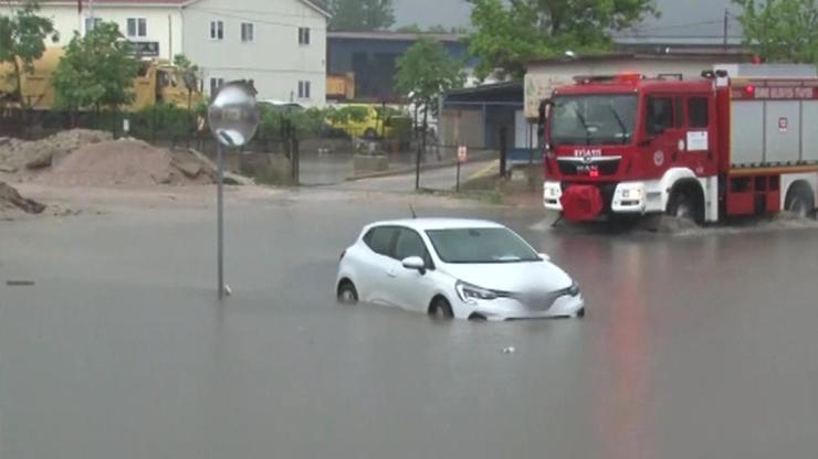 Edirnede şiddetli yağış