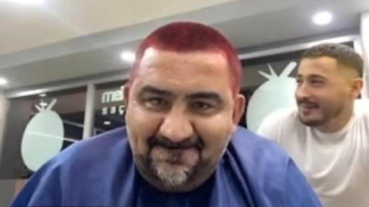 Ümit Özat, Mauro Icardi için verdiği sözü tuttu Saçlarını kırmızıya boyattı