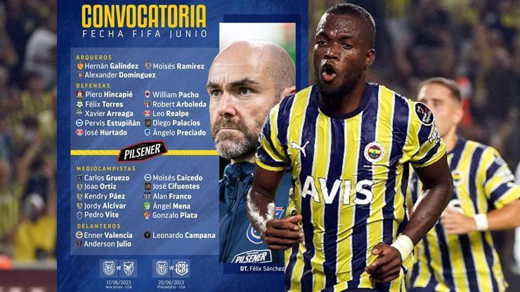 Fenerbahçeli Enner Valencia Ekvador Milli Takımına davet edildi
