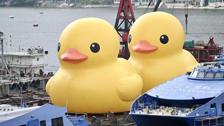 Dev plastik ördek, 10 yıl sonra yeniden Hong Kong’da: Bu kez tek başına değil!