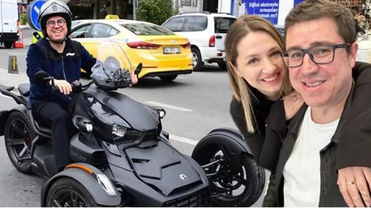 İbrahim Büyükak 700 bin TLlik yeni motosikletiyle trafikte