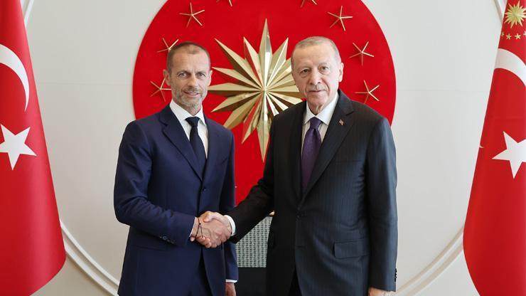 Cumhurbaşkanı Erdoğan FIFA ve UEFA Başkanları ile görüştü