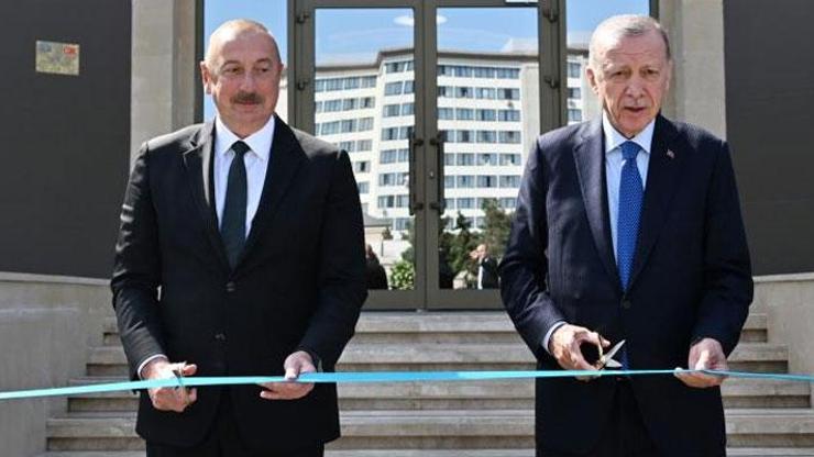 Erdoğan ve Aliyev Baküde Hava Komuta Merkezi’nin açılışını yaptı