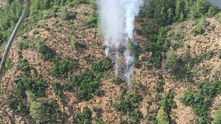 Marmariste orman yangını: Havadan müdahale ile söndürüldü