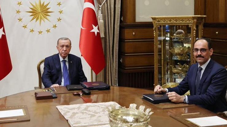 Son dakika... Cumhurbaşkanı Erdoğan, MİT Başkanı Kalınla görüştü