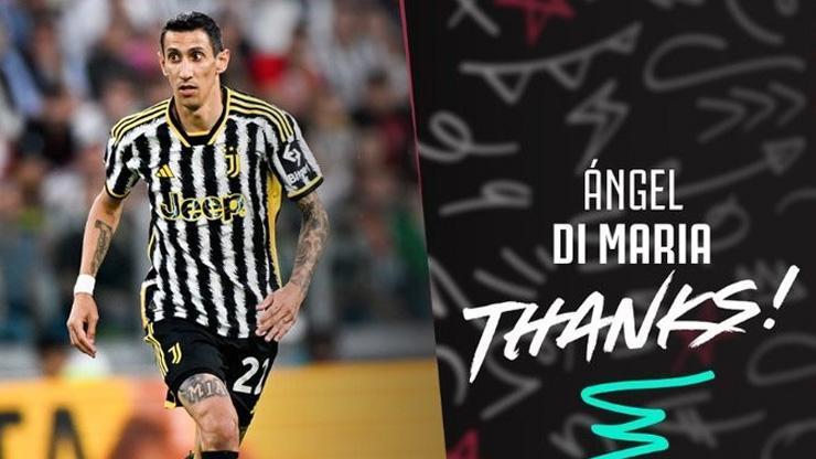 Juventustan Angel Di Mariaya teşekkür