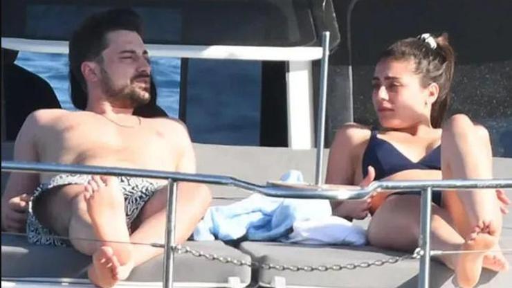 Aşıklar tekne tatilinde Sıla Türkoğlu ile Alp Navruz böyle görüntülendi