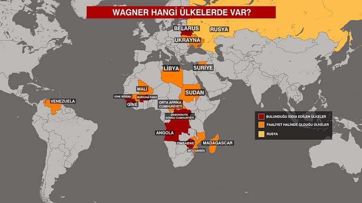 Wagner hangi ülkelerde var