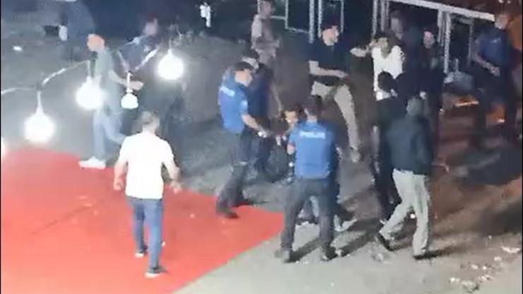 Düğündekiler polise baltayla saldırdı