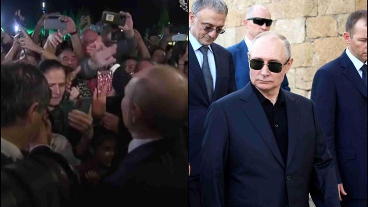 Putin, Dağıstan’da sokağa inerek halkla selamlaştı