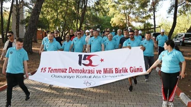 Osmaniye’de, 15 Temmuz şehitleri doğa yürüyüşünde anıldı
