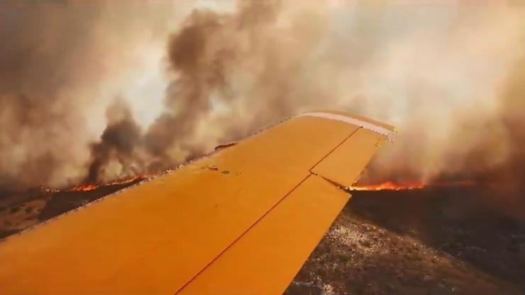 Rodos’ta orman yangınlarına Türk uçaklarından müdahale