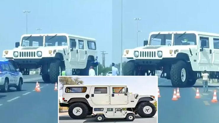 Arap şeyhinin Hummerı yolda kaldı 20 milyon dolarlık dev için özel ekip geldi