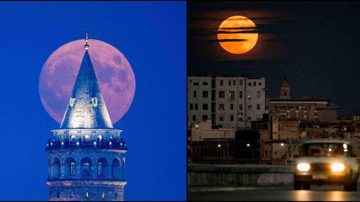 Gökyüzünde görsel şölen: Dünyadan ve Türkiye’den büyüleyici ‘Mavi Ay’ manzaraları