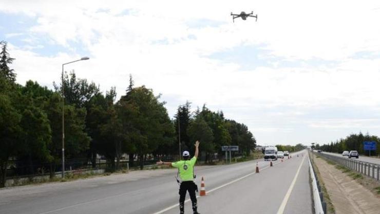 Drone destekli denetim: 78 araç trafikten men edildi