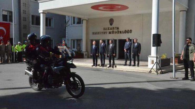Sakarya'da, motosikletli yunus polislerine yeni motosikletleri verildi