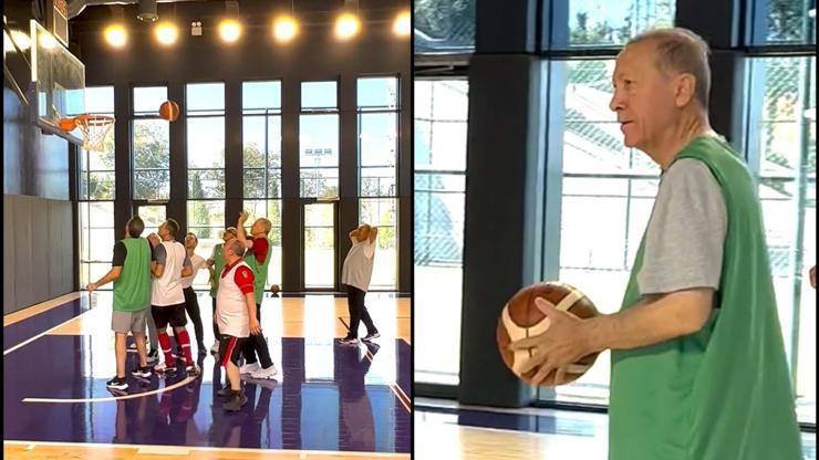 Cumhurbaşkanı Erdoğan’ın yeni basketbol performansı görüntüleri yayınlandı