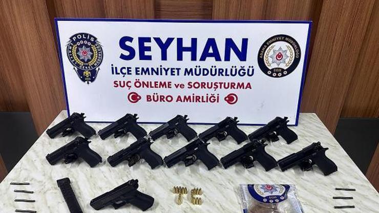 Adana’da 34 silah ele geçirildi; 13 şüpheli yakalandı