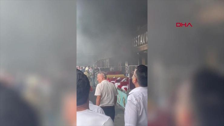 Galata Köprüsü’nde yangın paniği