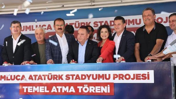 Kumluca Atatürk Stadyumu'nun temeli törenle atıldı