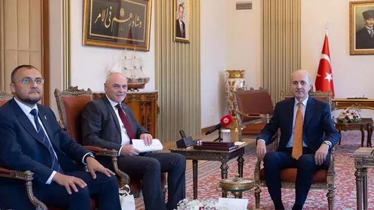 Meclis Başkanı Numan Kurtulmuş büyükelçileri kabul etti