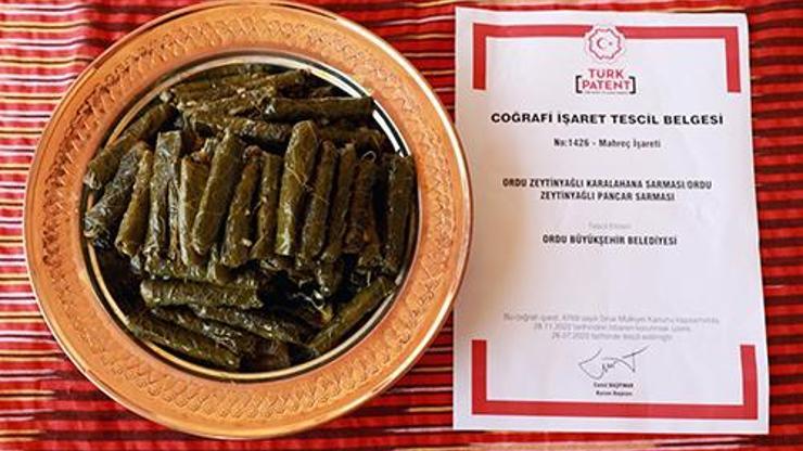 Ordu’da ‘zeytinyağlı karalahana sarması’ tescillendi