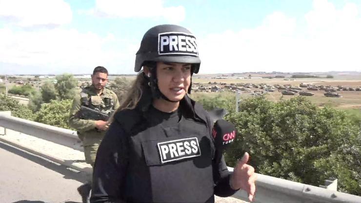 CNN TÜRK yayını engellendi... İsrail askerleri, Gazze sınırında canlı yayına izin vermedi