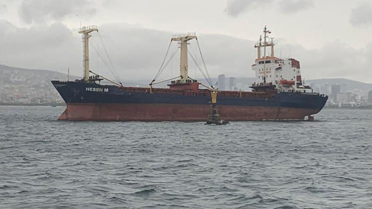 Kuru yük gemisi Maltepe açıklarında karaya oturdu
