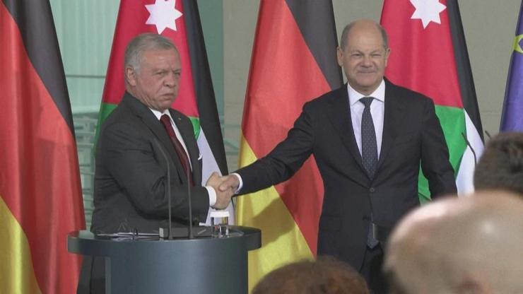 Ürdün Kralı ile Almanya Başbakanı’ndan Hamas-İsrail görüşmesi