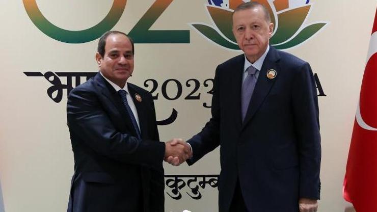 Son dakika: Cumhurbaşkanı Erdoğan, Sisi ile görüştü
