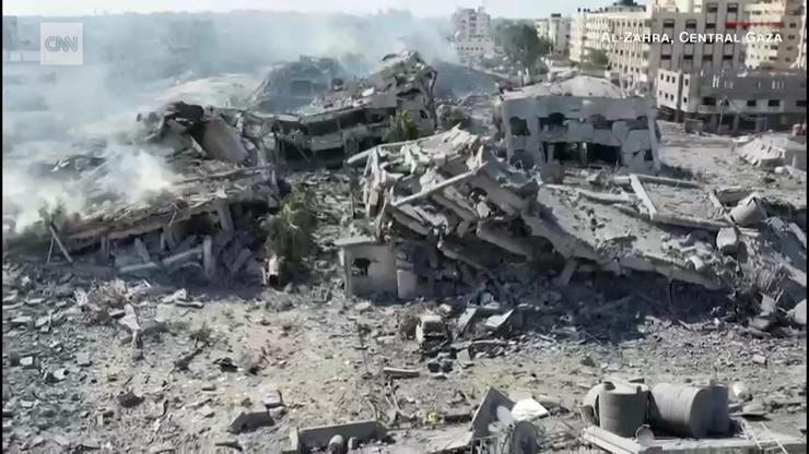 İsrail’in saldırıları sonucu yerle bir oldu: Gazze’deki yıkımın boyutu havadan görüntülendi