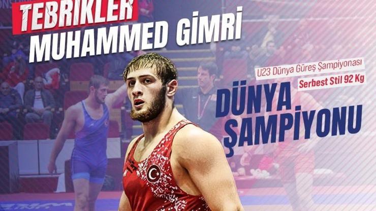 Muhammed Gimri, dünya şampiyonu oldu