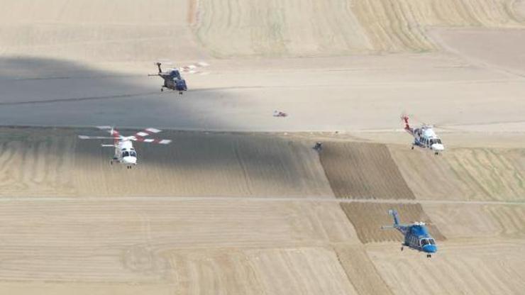 Atak ve Gökbey helikopterlerinden 100üncü yıl uçuşu