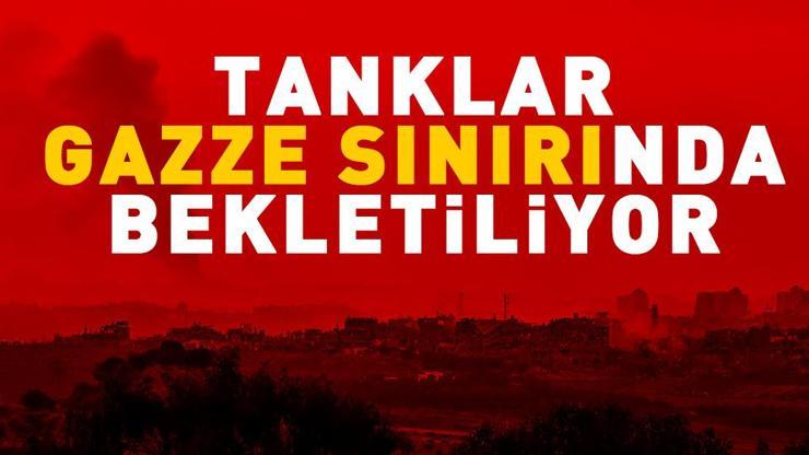 İsrail tankları Gazze sınırında bekletiliyor