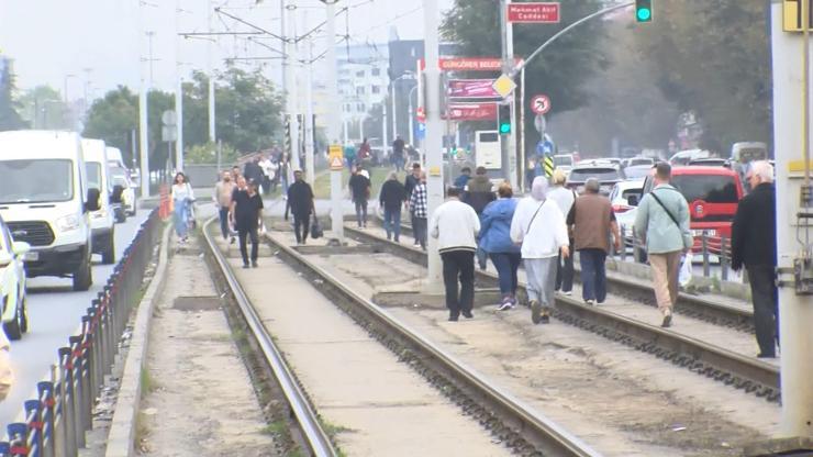 Kabataş-Bağcılar Tramvay seferlerinde aksama