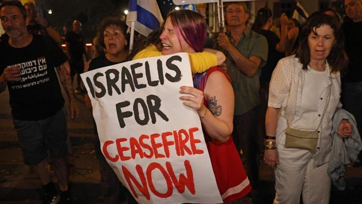 Tel Aviv protestolarında ateşkes çağrıları yapıldı