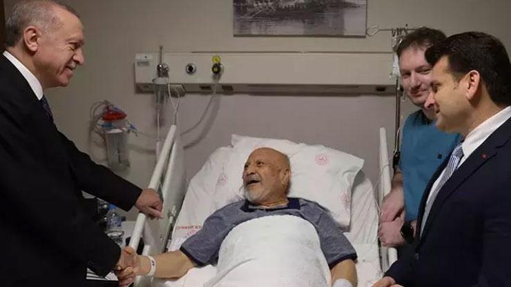 Cumhurbaşkanı Erdoğan eski bakan Hasan Aksay'ı hastanede ziyaret etti
