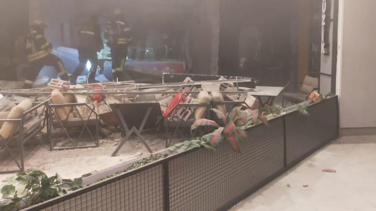 Kafedeki patlamada 2 kişi yaralandı