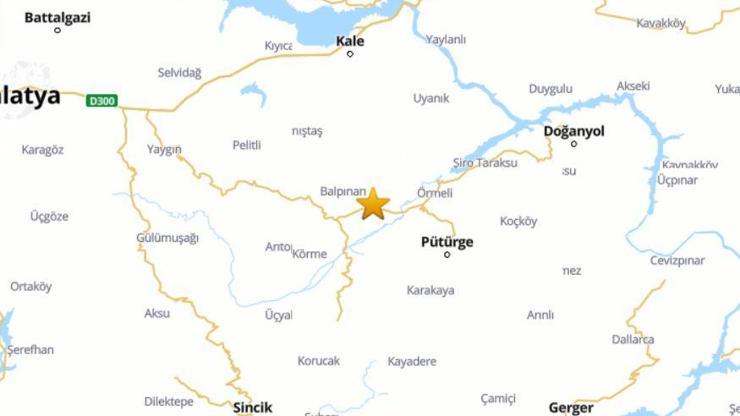 SON DAKİKA: Malatyada 4,5lik korkutan deprem