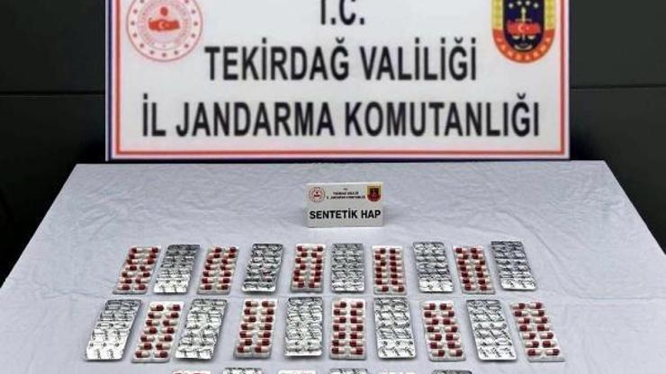 Tekirdağ'da 364 uyuşturucu hap ele geçirildi