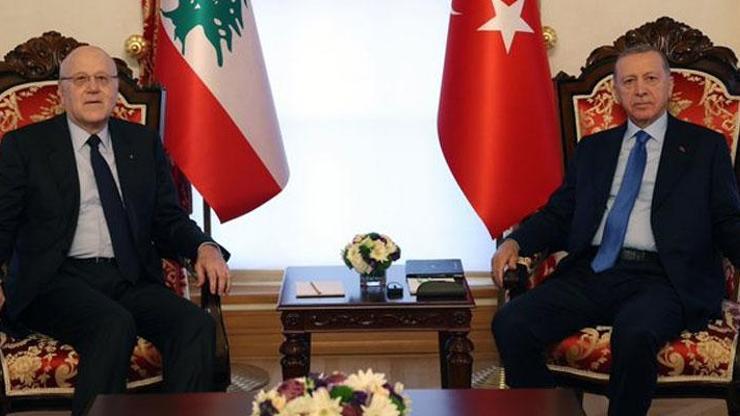 Cumhurbaşkanı Erdoğan, Lübnan Başbakanı Mikatiyi kabul etti