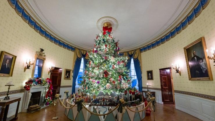 Beyaz Saray’da Noel hazırlıkları tamamlandı